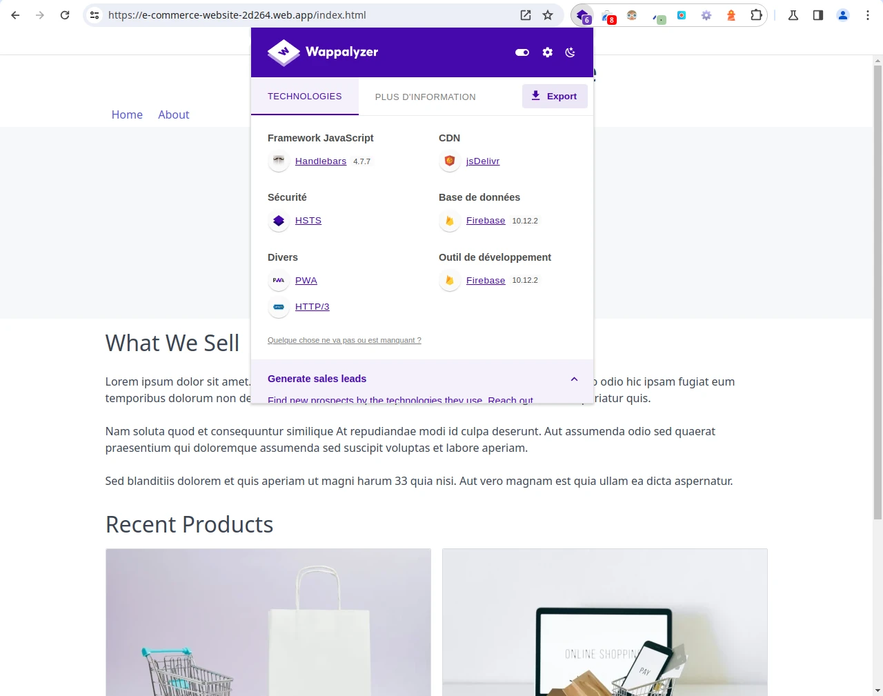 e-commerce PWA